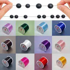 [비즈팩토리] 0.8mm 60미터 고탄성 우레탄 스판줄 60M(롤) 비즈 공예 팔찌 만들기