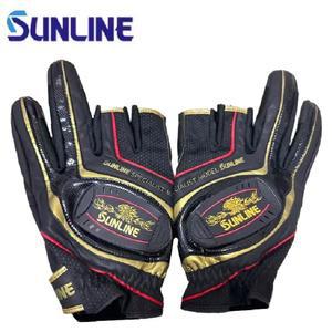 2025 선라인 방지 하이킹 하프핑거 낚시 스포츠 장갑 가죽 사이클링 내마모성 미끄럼 남성