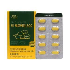 EVER 더 베르베린 500 500mg 60정 인도매자나무 열매추출물 배르배린 식약청인정