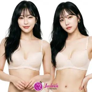 비너스 노와이어 브라 쿨 인견 냉감 변화직 풀컵 몰드 브래지어 여성 속옷 JBR1327