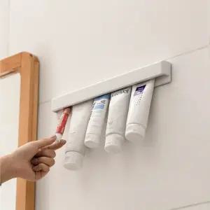 욕실 벽부착 칫솔치약 튜브 디스펜서 홀더