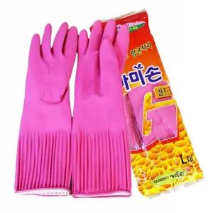마미손 골드 고무 장갑 대 2켤레/위생/손보호/빨래/화장실/습진방지/다용도/세차/다목적/설거지/청소/식당