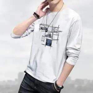 티셔츠 그래픽 프린트 팬티셔츠 면티 기본티 남자긴팔티 라이젠그래픽티셔츠 스판티셔츠