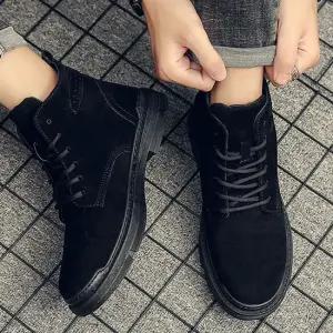 남자 스웨이드 워커 키높이 청바지 코디 스타일리쉬 남성워커 워커신발 캐쥬얼워커