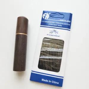 간편 고리형 바늘 세트 옆트임 노안 수전증