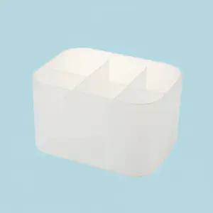 멀티큐브 42103 데스크 정리함 펜꽂이 화장품 수납함 다용도 소품 꽂이 반투명 6칸 책상용