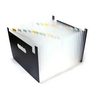 클리어 아코디언 파일홀더 24섹션 클리어 파일 케이스