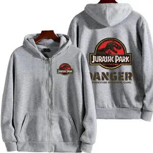 후드티 후드탑 멘툼멘 쥬라기 공원 만화 애니메이션 남성 지퍼 봄 가을 여성 스웨트셔츠 2026 커플 자켓 재