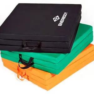 와이드 요가 매트 휴대용 두꺼운 스트레칭 접이식 요가 매트 필라테스 홈트 층간소음 체조용 방지 3단 홈짐