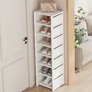 8단 틈새 신발장 다용도 공간활용 수납 현관 신발장 원룸 조립식 정리함 정리대 수납장 보관함