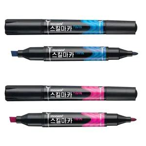 모나미 스킬라이터트윈 스킬마카 트윈마카-Twin(하늘)