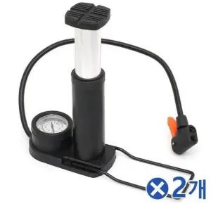 발펌프 작은크기 블랙x2개 가정용에어펌프 공기압