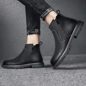 남성 베이직 사이드 지퍼 캐주얼 첼시부츠 남자가을신발 데일리슈즈 캐주얼슈즈 패션신발