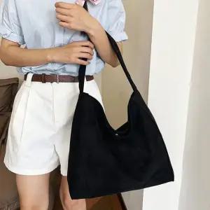 여성 2컬러 가을무드 데일리 스웨이드 포켓 빅 숄더백 스웨이드숄더백 스웨이드빅숄더백