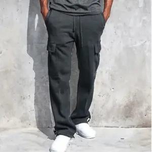 발목스트링 포인트 편안한 남성 기모 투웨이 카고팬츠