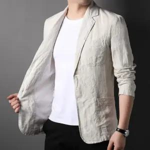 린넨블레이저 남자 코튼 여름 간절기 마이 캐주얼 정장 B9
