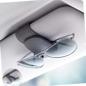 안경걸이 차량 가죽 자석 선바이저 안경클립 선글라스 거치대