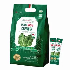 BD사이언스 이대호 유기농 100 곱슬 컬리 케일 동결건조 분말 스틱 100개 1g 티타임 브런치 샌드위치 파인