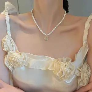 목걸이 077NKR20 데일리 펜던트 진주 클래식 큐빅