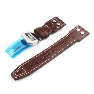 SDH1BR-22mm 와일드 가죽 손목시계 스트랩 끈 밴드