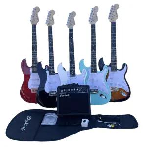 싱글 전자기타 기타 풀세트 이펙트 입문용 초보자