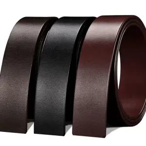 벨트 스트랩 자동버클 통가죽 교체용 슬롯 남자벨트 가죽