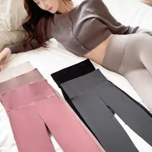 여성 5컬러 스티치 기모레깅스 운동 스판 요가레깅스