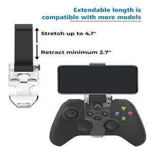 호환 데이터 프로그 컨트롤러 폰 홀더 Xbox 시리즈 S/X 무선 접이식 클립 스탠드 조절식 브래킷