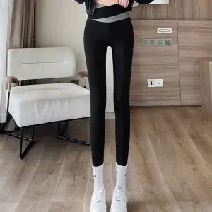 배색 밴딩 슬림 9부 레깅스 힙업 뱃살 커버 쫄바지 DuB9+2wIg
