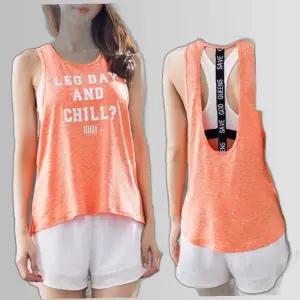 KJN-S67 여자나염민소매나시레쉬가드요가복