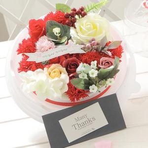 원형케익 레드 반전케이크 코사지 시들지않는 부모님 다발 어버이날 카네이션 비누 선물 꽃 EWA28937