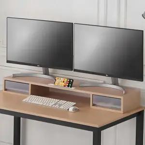 웰우드 디피로 1100 서랍형 듀얼 모니터 받침대 완제품 MT-01