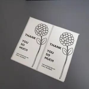 깜도리2 택배 세트 리뷰 답례품 선물 포장 스티커 좋은 배달용 100p