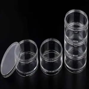 ( )용기 휴대용악세사리보관함 플라스틱원통 악세사리케이스 원형 케이스 대형