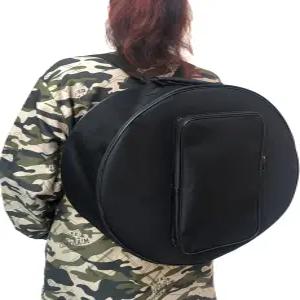 ITODA 휴대용 덤 드럼 케이스 가방 어깨끈과 손잡이 스네어 옥스포드 보관 백팩 탬버린 여행 연습 드러머