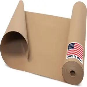 바닥 보호 용지 18인치 x 1992인치 (166피트) 브라운 로진 롤 - 페인트 먼지 발 교통으로부터 표면을
