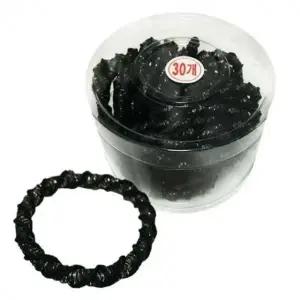 꽈배기 검정고무줄 30P 헤어고무줄 여아헤어고무줄