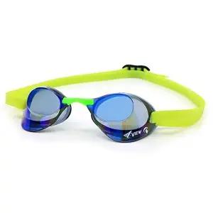 [셀러허브 스포츠레저]뷰 VIEW 공인 미러 노패킹 수경 물안경 J385352 선수용