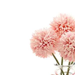 국화 조화 폼폼국화 인테리어 가짜 꽃 장식 부케 실크플라워 폼폼 ()