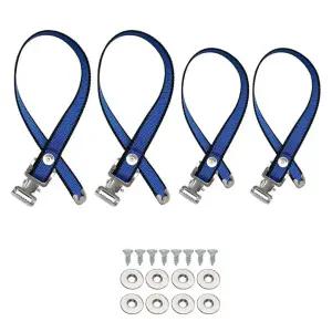 4PCS 드라이월 스틸 스트랩 조절 가능한 풋 밴드 세트 스트리트 퍼포먼스를 위한 다리 홈 개선 신발 4개