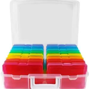 플라스틱 개별 사진보관함 포토카드 포토박스 투명 정리 앨범 수납