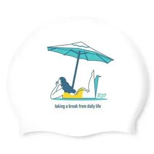 SD7 실리콘수모 수영모 J382427 여자수영모 취미생활