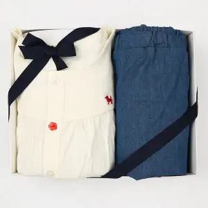 [HP블루독베이비](CR)내추럴아일렛상하세트 (4631361010)