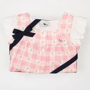 [HP블루독베이비](PK)플라워체크드레스 (4631340001)