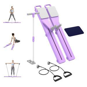 솔리드핏 2026, 6-in-1 플래티츠 보드 업그레이드 - 전신 운동을 위한 다기능 미끄럼 방지 무음 필라테스 휴대용 리포머 머신