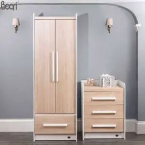 어린이 아동 옷장 침실 수납장 양문형 화이트 우드