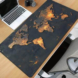 WORLD MAP MOUSE PAD LARGE NG 900X400 MAT DESK GAMER PC RUBBER TABLE LAPTOP ACCESSORIES NON CARPET
