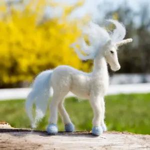 마법사 초보 바늘 펠팅 키트 - 환상적인 숲 거주자. 동물 6 89x5 91인치. 도구. 양모 용품. 펠트 공예.