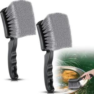 새 목욕용 던키브 2팩 브러시 인체공학적 손잡이와 PVC 브리스틀이 있는 목욕 클리너 가발 피더 후크