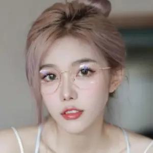 남녀 공용 얇은 테 원형 폴리카보네이트 블루라이트 차단 안경